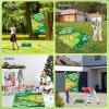 imageVATOS Golf Chipping Game Mat with Club Golf Practice Mats Golf Training Mat Indoor Outdoor for Kids Adults Family Golf Hitting Mat with 20 Balls Play Equipment Stick Chip Golf Set Backyard Game70inch47inch