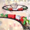 imageVATOS Hanging Christmas Train Set  Christmas Train Toy with Light ampamp Sound for Boys Girls Train Toy Set Around Under The Christmas Tree Best Christmas Decoration Indoor for Families