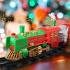 imageVATOS Hanging Christmas Train Set  Christmas Train Toy with Light ampamp Sound for Boys Girls Train Toy Set Around Under The Christmas Tree Best Christmas Decoration Indoor for Families