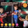 imageVATOS Infrared Laser Tag Gun Set for Kids Adults with Vests 4 PackLaser Tag Game Blaster 4 Players for Kids Age 6 7 8 9 10 11 12 Boys Girls