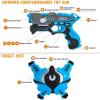 imageVATOS Infrared Laser Tag Gun Set for Kids Adults with Vests 4 PackLaser Tag Game Blaster 4 Players for Kids Age 6 7 8 9 10 11 12 Boys Girls