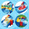 imageVATOS Kids Outdoor Water Table Toys Water Park Playset 50PCS DIY Table Beach Toy on Backyard Lawn Pool Waterway Toy with 2 Boats Summer Outside Activity Funs for Toddler Boys Girls Ages 48 35