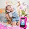 imageVATOS Kids Smart Cell Phone Toy for Girls Boys Cute Paw Bone Kid Mobile Phone 28quot Touchscreen HD Dual Camera with AntiCollision Silicone Case 8GB Memory Card Birthday Gift for Kids 310 Years OldPink
