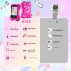 imageVATOS Kids Smart Cell Phone Toy for Girls Boys Cute Paw Bone Kid Mobile Phone 28quot Touchscreen HD Dual Camera with AntiCollision Silicone Case 8GB Memory Card Birthday Gift for Kids 310 Years OldPink