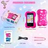 imageVATOS Kids Smart Cell Phone Toy for Girls Boys Cute Paw Bone Kid Mobile Phone 28quot Touchscreen HD Dual Camera with AntiCollision Silicone Case 8GB Memory Card Birthday Gift for Kids 310 Years OldPink