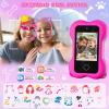 imageVATOS Kids Smart Cell Phone Toy for Girls Boys Cute Paw Bone Kid Mobile Phone 28quot Touchscreen HD Dual Camera with AntiCollision Silicone Case 8GB Memory Card Birthday Gift for Kids 310 Years OldPink