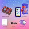 imageVATOS Kids Smart Phone Toy for Girls Boys 3 4 5 6 7 8 9 Years Old 4quot Large Touchscreen Mermaid Style Kids Cell Phone with Dual Camera Music Player Puzzle Game 8GB Memory Learning Toy Birthday GiftBlue