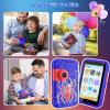 imageVATOS Kids Smart Phone Toy for Girls Boys 3 4 5 6 7 8 9 Years Old 4quot Large Touchscreen Mermaid Style Kids Cell Phone with Dual Camera Music Player Puzzle Game 8GB Memory Learning Toy Birthday GiftBlue