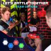 imageVATOS Laser Tag Guns Set Infrared Mini Laser Tag for Kids with Badges 2 Pack Laser Tag Game 2 Players Indoor Outdoor Laser Tag Blaster Group Activity Fun Toy for Kids Age 4 5 6 7 Boys Girls