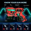 imageVATOS Realtime Data SYNC Laser Tag Set  Infrared Laser Tag Sets of 4 Guns 4 Vests Multi Player Lazer Tag Shooting Game for Kid Teen Age 612 yd Indoor ampamp Outdoor Play