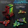 imageVATOS Rechargeable Real time Data SYNC Laser Tag Gun Set  24GHz Infrared Laser Tag of 4 Gun 4 Vest with Glowing Light Lazer Tag Game for Kids Adults Family Group Activity for Boys Girls Age 612