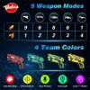 imageVATOS Rechargeable Real time Data SYNC Laser Tag Gun Set  24GHz Infrared Laser Tag of 4 Gun 4 Vest with Glowing Light Lazer Tag Game for Kids Adults Family Group Activity for Boys Girls Age 612