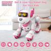 imageVATOS Remote Control Robot Dog Toy for Kids  Interactive Touch ampamp Follow 17 Functions Robot Dog Pet Programmable Smart Walking Puppy Intelligent Dancing RC Robot Toys for Girls 312 Birthday GiftsPink