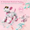 imageVATOS Remote Control Robot Dog Toy for Kids  Interactive Touch ampamp Follow 17 Functions Robot Dog Pet Programmable Smart Walking Puppy Intelligent Dancing RC Robot Toys for Girls 312 Birthday GiftsPink