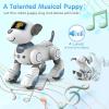 imageVATOS Remote Control Robot Dog Toy for Kids  Interactive Touch ampamp Follow 17 Functions Robot Dog Pet Programmable Smart Walking Puppy Intelligent Dancing RC Robot Toys for Girls 312 Birthday GiftsBlue