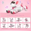 imageVATOS Remote Control Robot Dog Toy for Kids  Interactive Touch ampamp Follow 17 Functions Robot Dog Pet Programmable Smart Walking Puppy Intelligent Dancing RC Robot Toys for Girls 312 Birthday GiftsPink