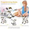 imageVATOS Remote Control Robot Dog Toy for Kids  Interactive Touch ampamp Follow 17 Functions Robot Dog Pet Programmable Smart Walking Puppy Intelligent Dancing RC Robot Toys for Girls 312 Birthday GiftsGold