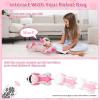 imageVATOS Robot Dog Toy for Kids Voice ampamp 24GHz Remote Control Robot Pet with Interactive Touch Sensors Over 20 Responses Program Mode Robotic Puppy Toy for Kids Boys ampamp GirlsPink