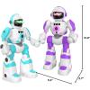 imageVATOS Robot Toys for Kids 2PCS Remote Control Robot with Record Voice ampamp Gesture Sensing Control Rechargeable Programmable Music Dancing Functions for Toddler Boys Age 3 4 5 6 7 8 Years Old