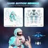 imageVATOS Robot Toys for Kids 2PCS Remote Control Robot with Record Voice ampamp Gesture Sensing Control Rechargeable Programmable Music Dancing Functions for Toddler Boys Age 3 4 5 6 7 8 Years Old