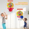 imageVATOS Toddler Basketball Hoop Indoors 2 in 1 Mini Basketball Hoop with Ring Toss Game for KidsDinosaur Basketball Hoop with Scoreboard Indoor OutdoorToys Gifts for Toddlers Boys Girls Ages 3 4 5 6