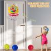 imageVATOS Toddler Basketball Hoop Indoors 2 in 1 Mini Basketball Hoop with Ring Toss Game for KidsDinosaur Basketball Hoop with Scoreboard Indoor OutdoorToys Gifts for Toddlers Boys Girls Ages 3 4 5 6