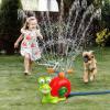 imageVATOS Water Sprinkler Baseball Toy for Kids Outdoor Play 2 in 1 Snail Summer Water Game with 2 Sprinkler Heads 360 Roating Spray Water Baseball for Boys Girls Summer Backyard Lawn Pool Party FunRed