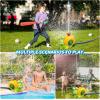 imageVATOS Water Sprinkler Baseball Toy for Kids Outdoor Play 2 in 1 Snail Summer Water Game with 2 Sprinkler Heads 360 Roating Spray Water Baseball for Boys Girls Summer Backyard Lawn Pool Party FunYellow