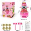 imageVATOS Whack Game Mole Mini Electronic Arcade Game with 2 Hammers Pounding Toys Toddler Toys for 3 4 5 6 7 8 Years Old Boys Girls Whack Game Mole Developmental Interactive ToyPink