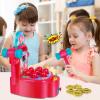 imageVATOS WhackAMole Mini Electronic Arcade Game With 2 Hammers  Pounding Developmental Interactive Toy for Boys and Girls Ages 38