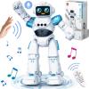 imageRobot Toys for Kids  Smart Talking Voice Remote Control Robot Gesture Sensing Programmable Emo Robots Toy for Age 3 4 5 6 7 8 Year Old Boys Girls Birthday Gift PresentWhite