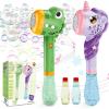 imageVATOS 2PCS Automatic Bubble Wands Bubble Maker Gun with Light ampamp Music for Girls Boys Fantasty Bubble Maker Machine with 2 Bubble Refill Solution Party Wedding Birthday Gift for Toddlers Kids
