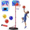 imageVATOS Basketball Hoop Indoor for Kids ampamp Toddler Stand Adjustable Height Basketball Goal Game with LED Light ampamp Scoreboard ampamp 3 Balls Basketball Hoop Outdoor Toy Gift for Boys Girls Ages 3 4 5 6 7 8
