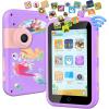 imageVATOS Kids Smart Phone Toy for Girls Boys 3 4 5 6 7 8 9 Years Old 4quot Large Touchscreen Mermaid Style Kids Cell Phone with Dual Camera Music Player Puzzle Game 8GB Memory Learning Toy Birthday GiftPurple