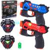 imageVATOS Laser Tag Guns Set Infrared Mini Laser Tag for Kids with Badges 2 Pack Laser Tag Game 2 Players Indoor Outdoor Laser Tag Blaster Group Activity Fun Toy for Kids Age 4 5 6 7 Boys Girls