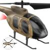 imageVATOS Remote Control Helicopter for Kids Camouflage RC Helicopter 24GHz Radio Controlled Helicopter with Gyro 3 Channel Indoor Toy OneKey TakeOff Gift for Boys Adults