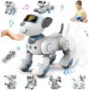 imageVATOS Remote Control Robot Dog Toy for Kids  Interactive Touch ampamp Follow 17 Functions Robot Dog Pet Programmable Smart Walking Puppy Intelligent Dancing RC Robot Toys for Girls 312 Birthday GiftsBlue