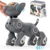 imageVATOS Robot Dog Toy for Kids Voice ampamp 24GHz Remote Control Robot Pet with Interactive Touch Sensors Over 20 Responses Program Mode Robotic Puppy Toy for Kids Boys ampamp GirlsGray