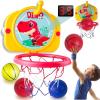 imageVATOS Toddler Basketball Hoop Indoors 2 in 1 Mini Basketball Hoop with Ring Toss Game for KidsDinosaur Basketball Hoop with Scoreboard Indoor OutdoorToys Gifts for Toddlers Boys Girls Ages 3 4 5 6