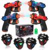 imageVatos Laser Tag Guns SetInfrared Mini Laser Tag for Kids with Badges 4 PackLaser Tag Game 4 Players Indoor OutdoorLaser Tag BlasterGroup Activity Fun Toy for Kids Age 4 5 6 7 Boys Girls