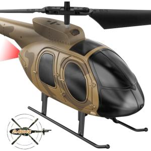 imageVATOS Remote Control Helicopter for Kids Camouflage RC Helicopter 24GHz Radio Controlled Helicopter with Gyro 3 Channel Indoor Toy OneKey TakeOff Gift for Boys Adults