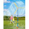 imageVATOS 57quot Windmill Sprinkler Toy for Kids  360 Rotating Outdoor Water Spray with 36 Splash Holes Summer Backyard Lawn Sprinkler Water Play for Toddlers Boys Girls Pets ampamp Garden Watering