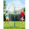 imageVATOS 57quot Windmill Sprinkler Toy for Kids  360 Rotating Outdoor Water Spray with 36 Splash Holes Summer Backyard Lawn Sprinkler Water Play for Toddlers Boys Girls Pets ampamp Garden Watering