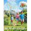 imageVATOS 57quot Windmill Sprinkler Toy for Kids  360 Rotating Outdoor Water Spray with 36 Splash Holes Summer Backyard Lawn Sprinkler Water Play for Toddlers Boys Girls Pets ampamp Garden Watering