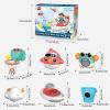 imageVATOS Baby Bath Toys Elephant Basketball Hoop Bathroom Baby Toys for Babies Boys Girls 1 Year Old Baby Bathtub Playset with Bird Crab Clouds Yacht Best Bath Gift for Toddlers 13