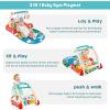 imageVATOS Baby Play Gym Baby Learning Walker Activity Gym Mat with Play Piano 4 in 1 Einstein Play Mat with Musical Lights Rattle Teething Toys Best Gift for Baby Toddler Infants 3 6 9 12 Months