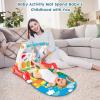 imageVATOS Baby Play Gym Baby Learning Walker Activity Gym Mat with Play Piano 4 in 1 Einstein Play Mat with Musical Lights Rattle Teething Toys Best Gift for Baby Toddler Infants 3 6 9 12 Months