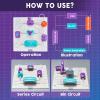 imageVATOS Science Circuit for Kids 53PCS DIY Electronics Exploration Kit with 150 Projects Physics Science Experiments Circuit Board Kit School Family STEM Educational Toy Gift for Boys Girls Ages 6