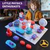 imageVATOS Science Circuit for Kids 53PCS DIY Electronics Exploration Kit with 150 Projects Physics Science Experiments Circuit Board Kit School Family STEM Educational Toy Gift for Boys Girls Ages 6