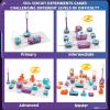 imageVATOS Science Circuit for Kids 53PCS DIY Electronics Exploration Kit with 150 Projects Physics Science Experiments Circuit Board Kit School Family STEM Educational Toy Gift for Boys Girls Ages 6